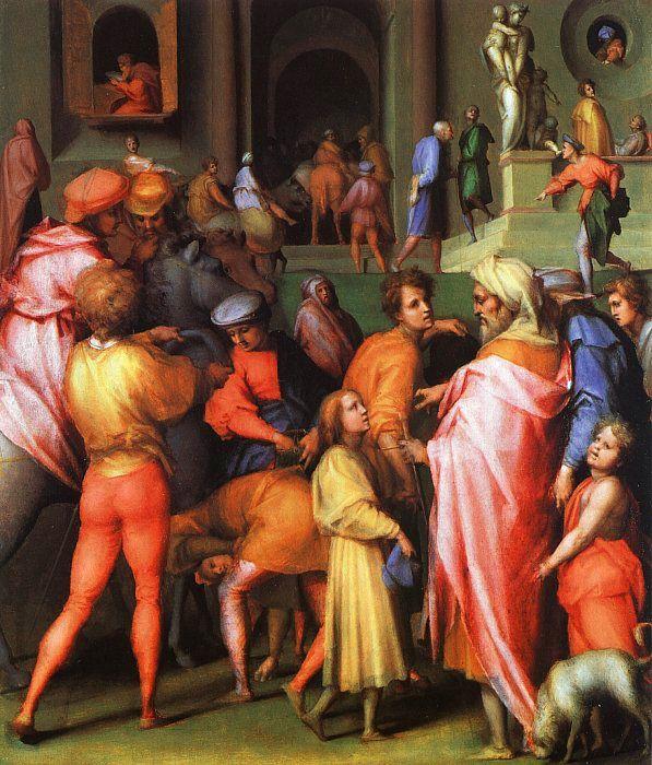 Jacopo Pontormo Joseph being Sold to Potiphar Sweden oil painting art